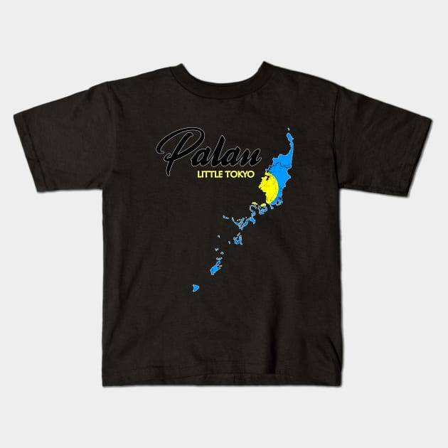 Palau Little Tokyo Kids T-Shirt by NicGrayTees